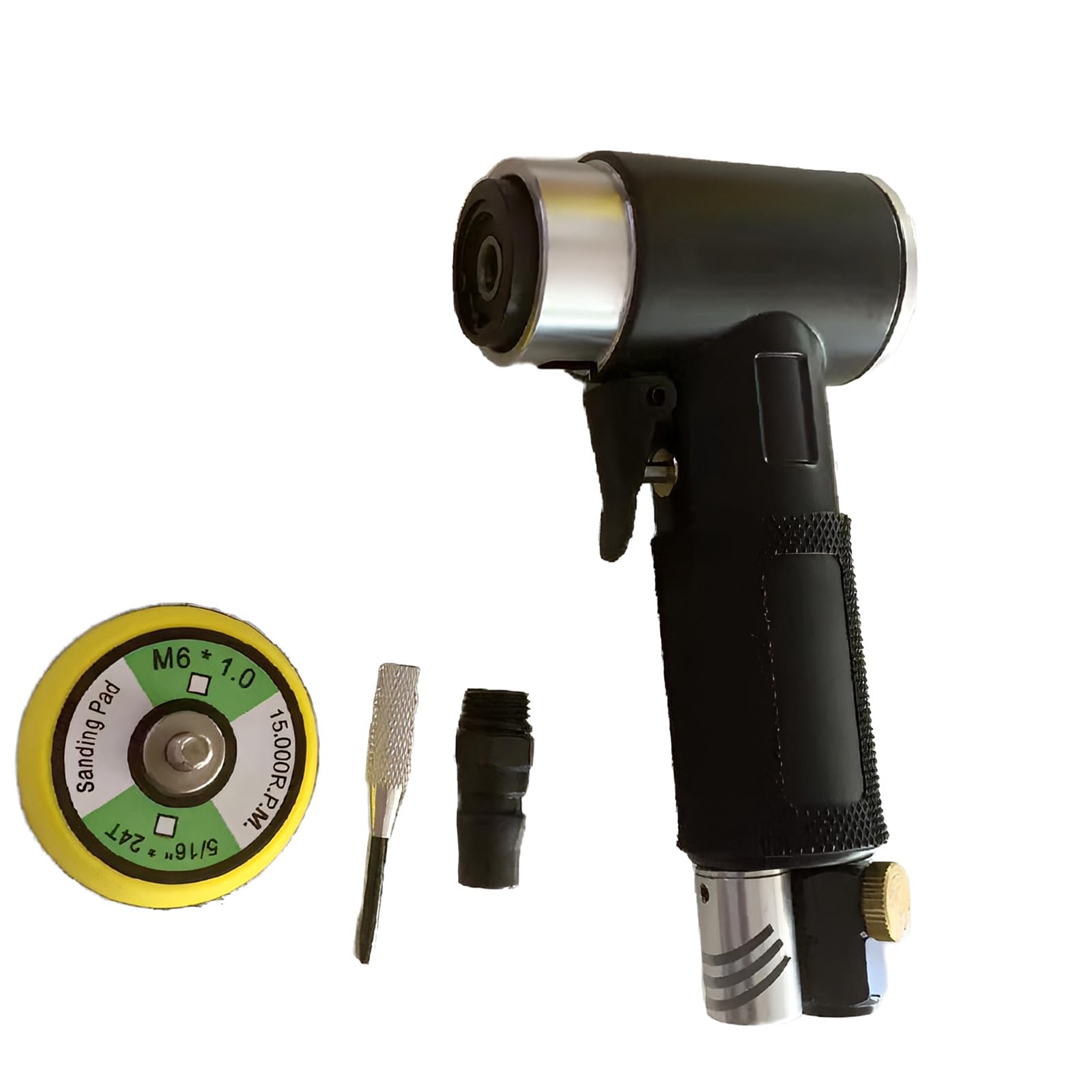 Tsophreniq Black Eccentric Mach Multifunctional Pneumatic Grinding Tool Low Noise Sander For Low Noise Operations In Confined Workspaces Orbit Sander Machine