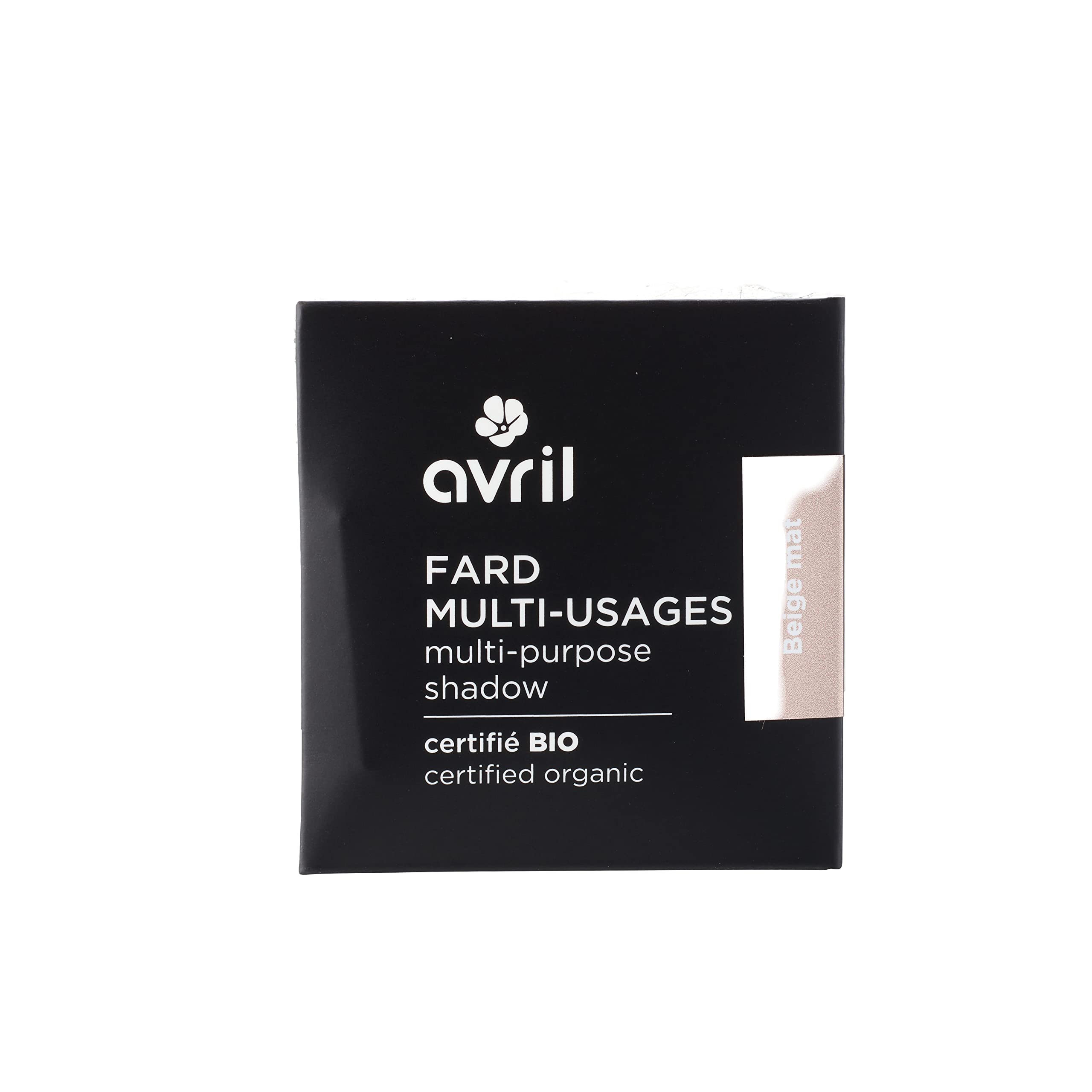 Avril - Fard Multi-​Usages Bio - Texture Douce et Soyeuse - Sourcils, Joues, Visage - Vegan, Certifié Bio Ecocert - Fabriqué en France - Recharge 2,​5g
