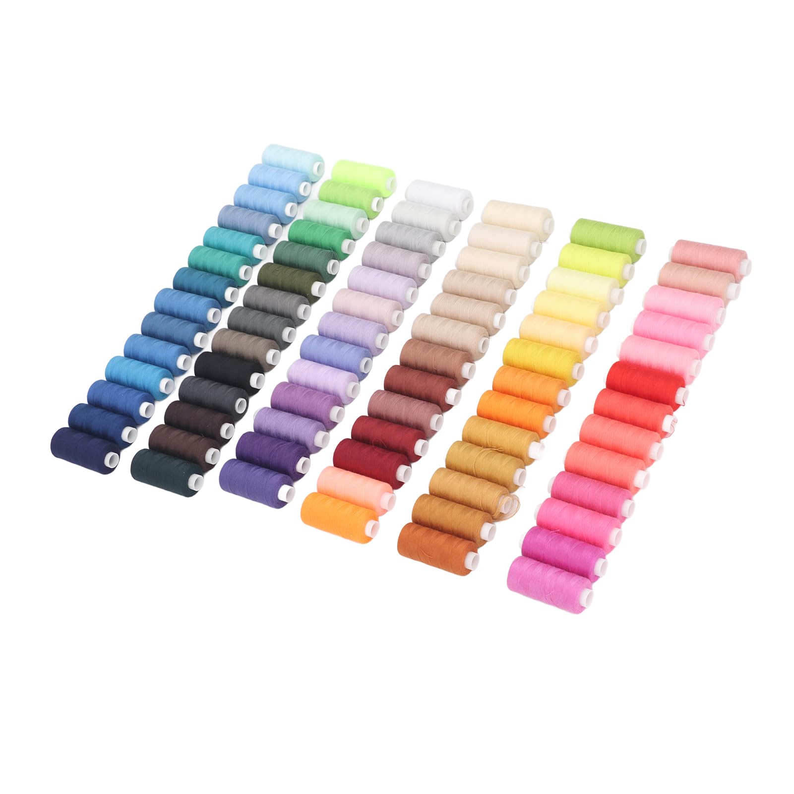 Set di fili da cucito, 400 yard, 80 colori, fili per macchina da cucire in poliestere, assortimento di fili per cucito a mano con bobine antinodo per quilt artigianale, ricamo e