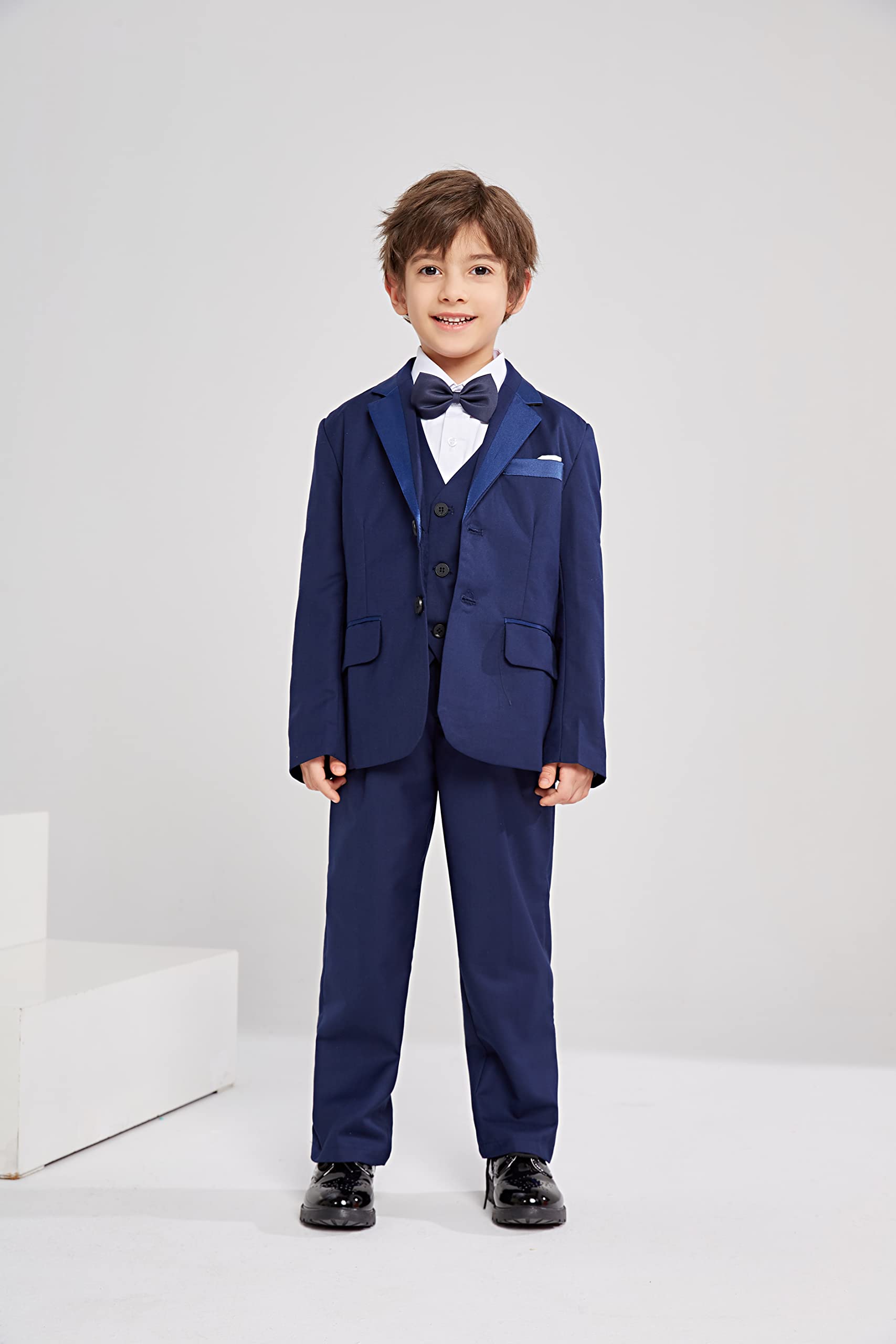 LOLANTA Smoking Schwarz Jungen Anzug Page Boy Anzüge für Hochzeit