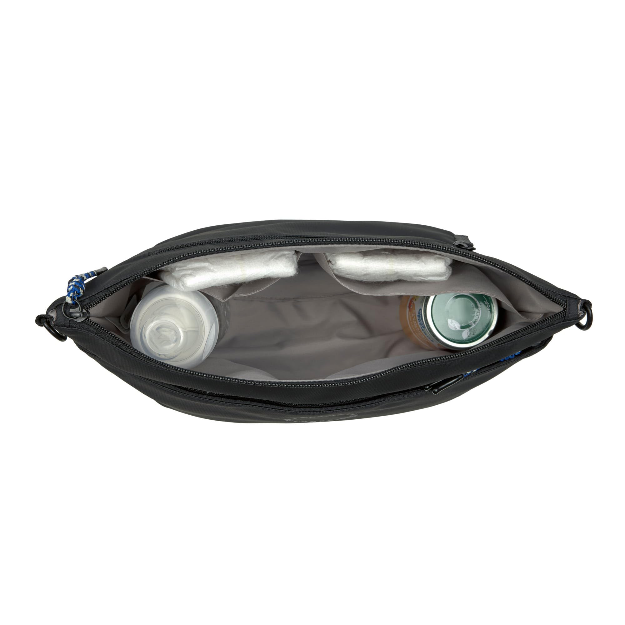 LÄSSIG Organizzatore per carrozzina da bambino borsa a tracolla borsa per carrozzina con attacco per carrozzina/Buggy Bum Bag black