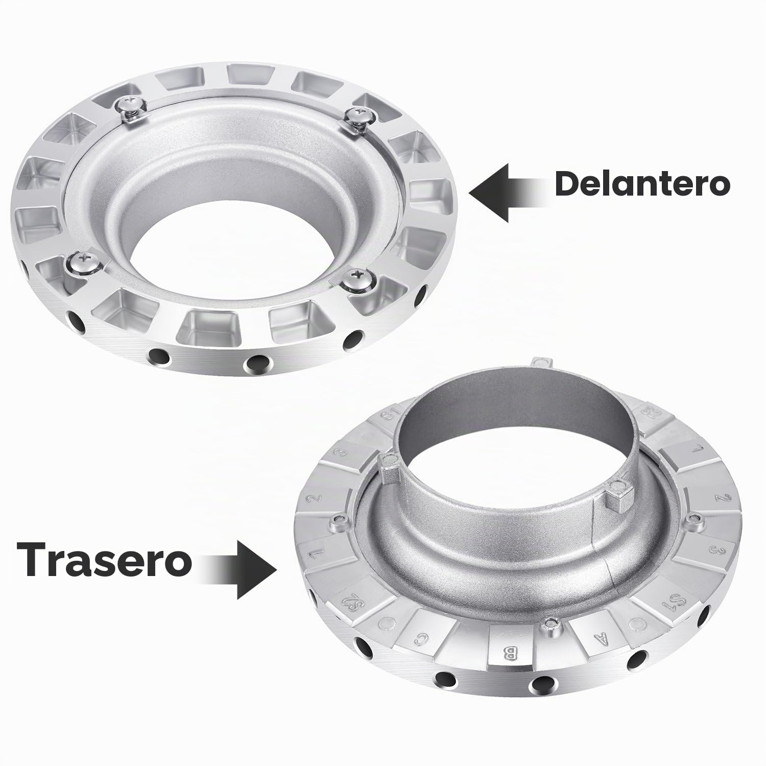 Neewer Adaptador de Anillo de Velocidad Bowens de Metal para Bowens Softbox para Speedlite Studio Flash Strobe Monolight