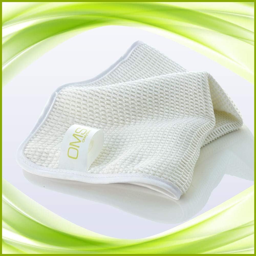 Oh My Skin 3 Pack Of Microfibre Waffle Weave Makeup Remover & Exfoliation Derma Face & Neck Cloths For Deep Pore Cleansing