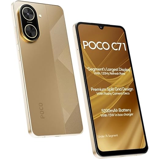 POCO C71, Desert Gold (6GB, 128GB)