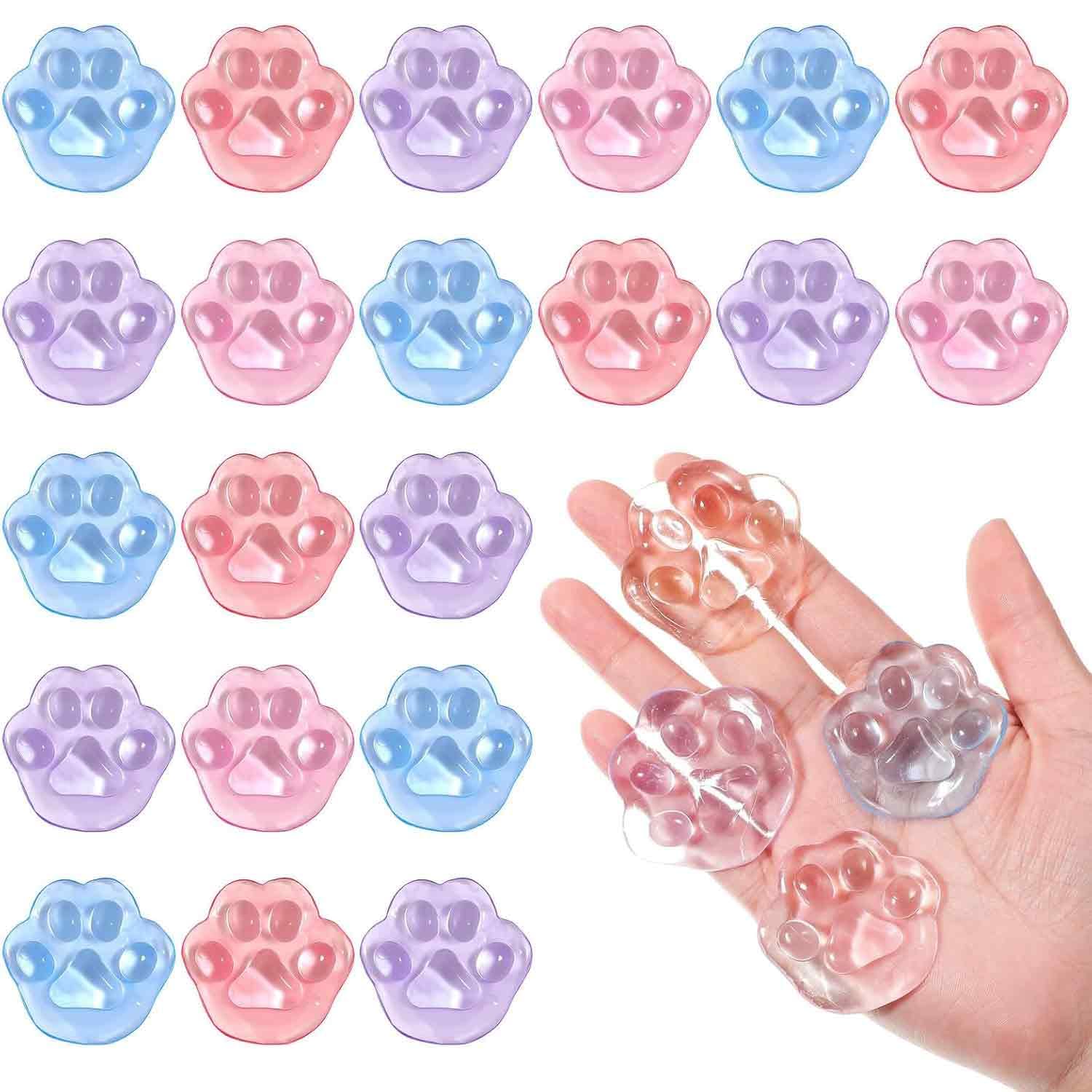 25 PCS Taba Squishy Cat Paw, Mini Squishies for Stress Soothing, Portable Sensory Fidget Toys for Work and Travel, Squishy Toy Set with Multiple Colors, Ideal for Teens and Adults-image-43