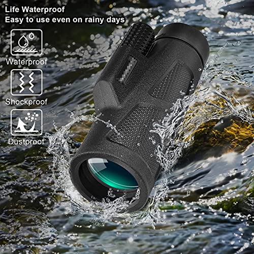 Telescopio monocular compacto retráctil con clip para celular miniatura 6