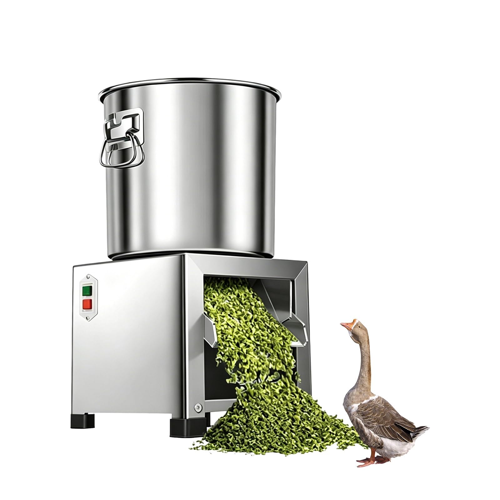 XYFGODEM Stainless Food Preparation Machine for Animals Farm – Electric Chopper 3500RPM for Hens, Ducks and Geese