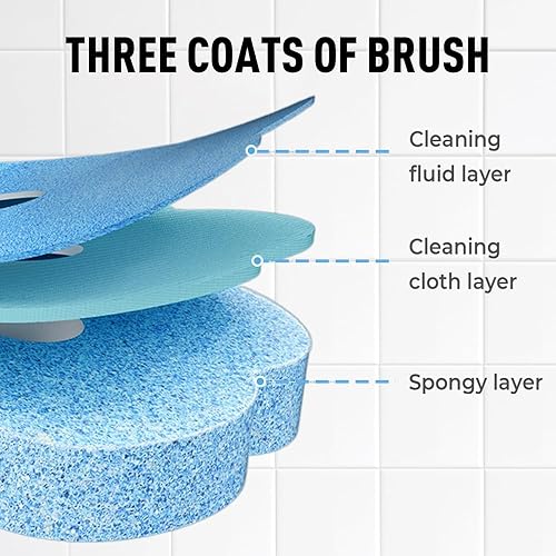 Miniatura 3 de 36 cabezales desechables de cepillo de inodoro, repuestos de varilla de inodoro para limpieza de inodoro y baño, almohadillas de repuesto