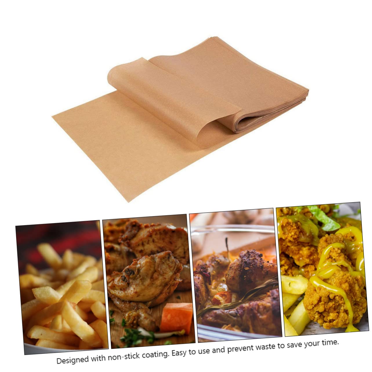 Alipis 200piezas Papel de Silicona para Hornear Papel Antiadherente para Barbacoa para Hornear Pasteles y Usar Airfryer