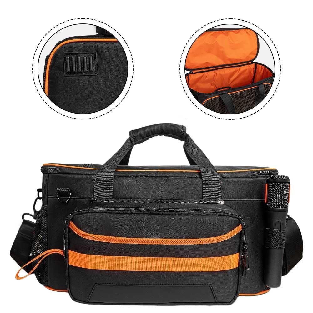 Hartschalen-Tragetasche für JBL für Partybox On-The-Go 2 Lautsprecher, Oxford-Tuch Reisetasche mit verstellbarem Schultergurt, schützende Aufbewahrung für Audio-Ausrüstung, Schwarz