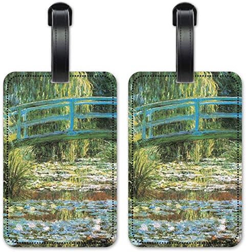 Monet: Japanese Footbridge - Luggage ID Tags - Suitcase Identification Cards - Set of 2 image 5