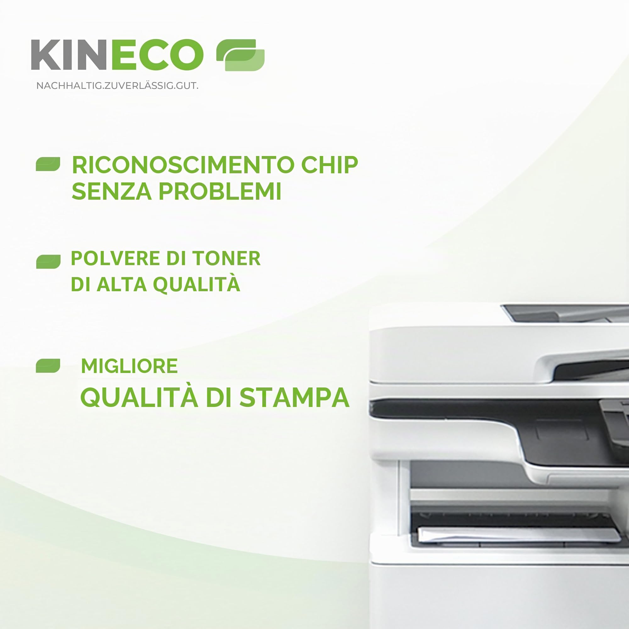 Kineco 4 toner compatibili con Kyocera TK-5240 per Kyocera Ecosys P5026cdw M-5526cdn M-5526cdw P-5026cdn