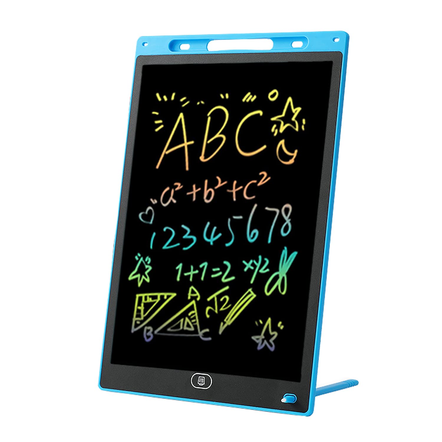 12 Inch LCD Colorful Writing/Drawing Tablets, Electronic Digital Doodle Pads/Boards, Message/Note Boards at School/Home/Office, Portable Electric Digital Handwriting Pads_Blue