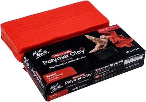Miniatura 5 de Mont Marte Make n Bake Arcilla Polimérica 14.11 oz - Escarlata
