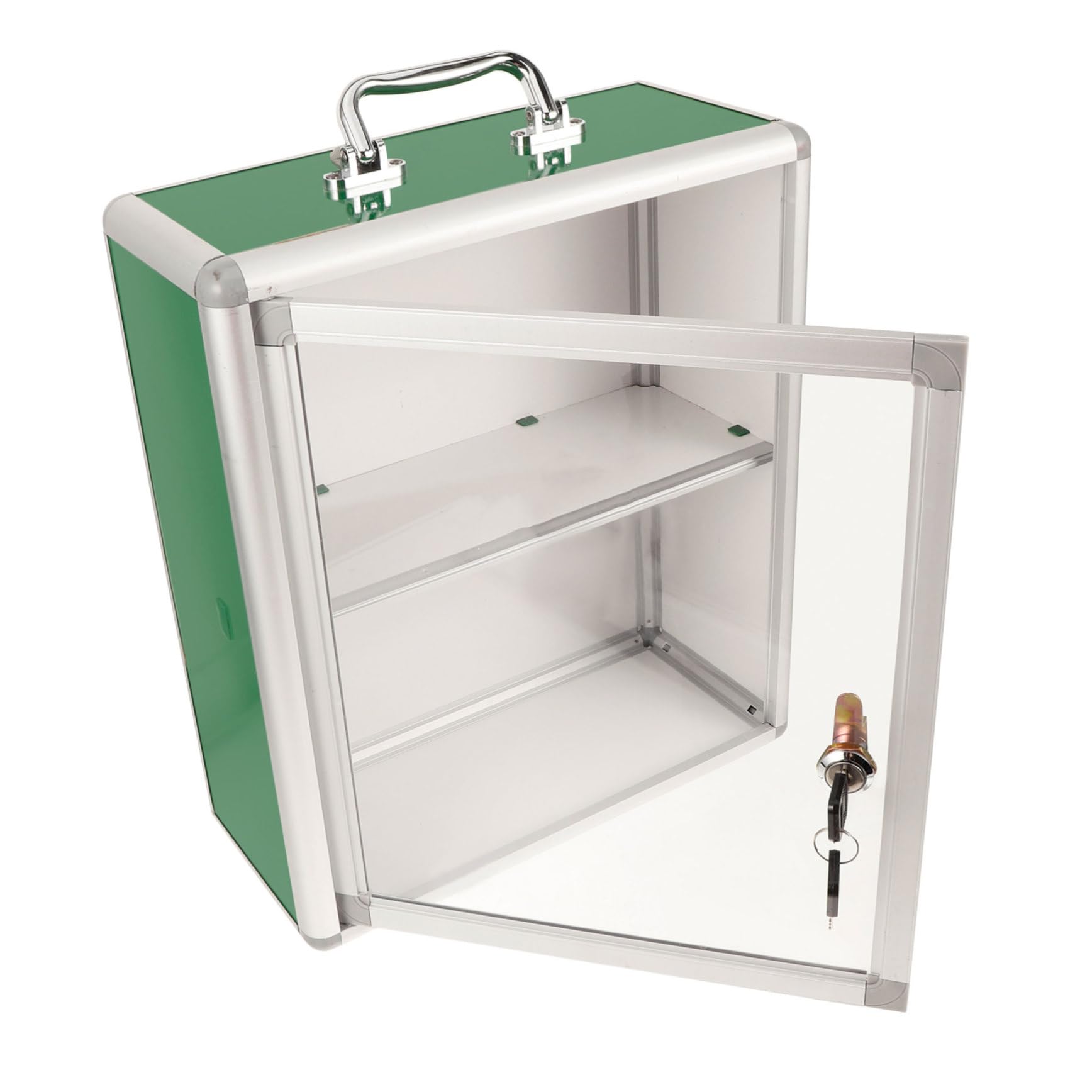 GANAZONO Botiquín y Fácil Acceso Montado en Pared de Primeros Auxilios Gran Capacidad y Puerta Transparente Almacenamiento Clasificado para Oficina y Coche