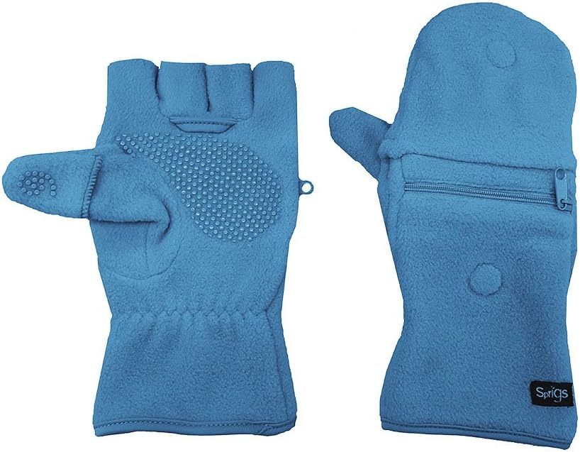 Sprigs Multi Mitt Fingerless Gloves With Adjustable Top & Cell Phone Pocket