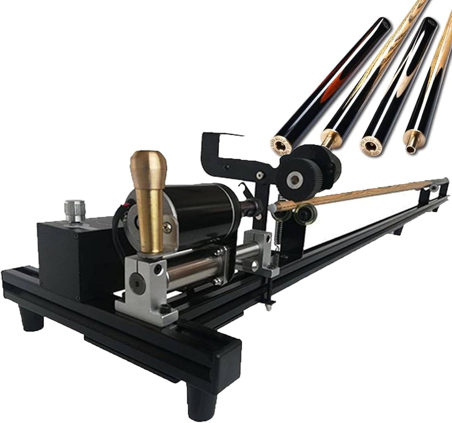 Table Cue Repairer,Cue Shaft Cleaning & Maintenance,7 in 1 Pool Table Cue Tip Tool,Pool Cue Straightening,Grinding and Polishing Repair Machine,Used for Pool Cue Tip Clip Repair