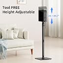 Suptek 34.1”-44.7“ Height Adjustable Speaker Stands Set of 2 Bookshelf Speaker Stand Pair for Universal Satellite Speakers, for Bose Polk JBL Sony Yamaha - 22 lbs Capacity per Stand, SFM001 gallery image