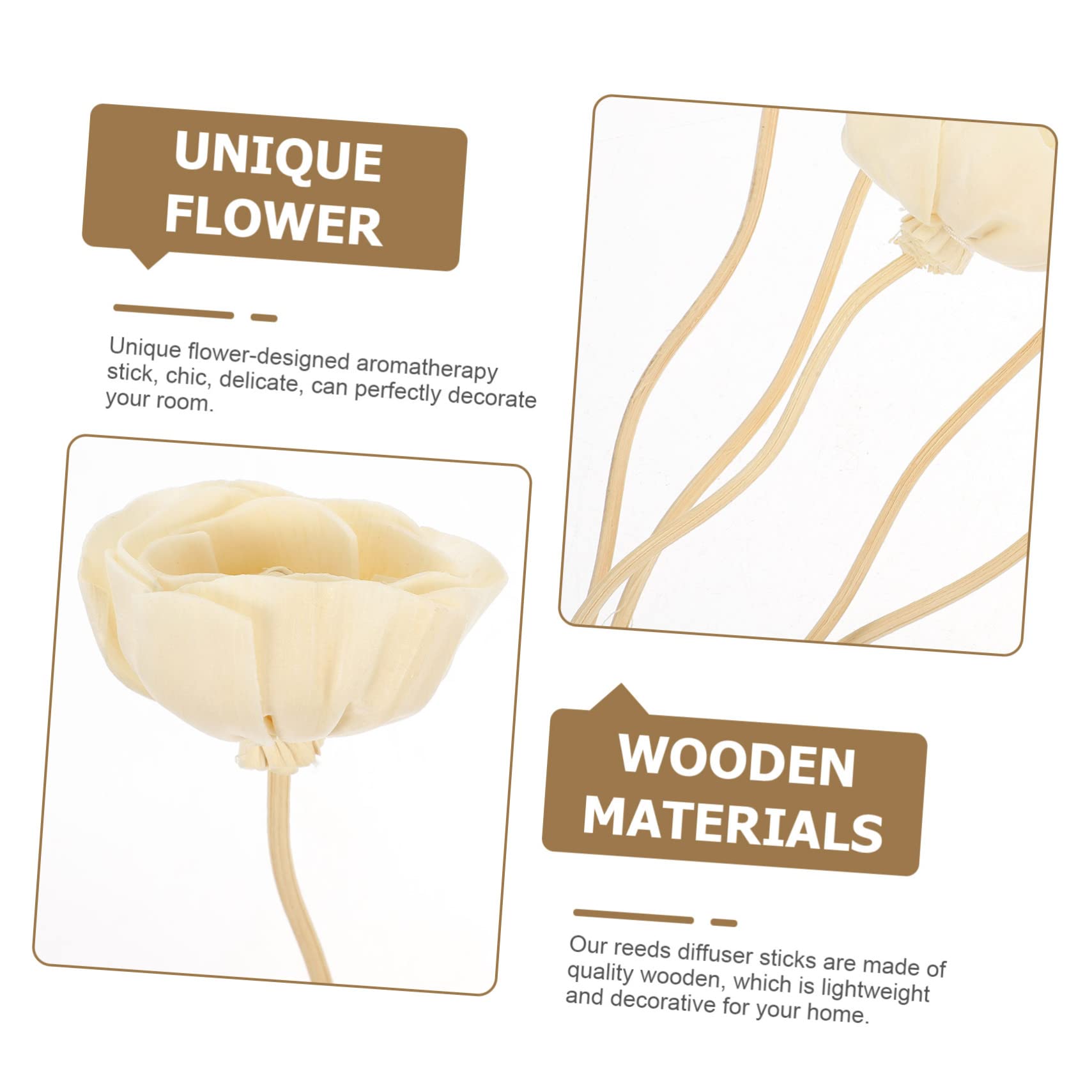 IMIKEYA 50stücke Duftstäbchen Kunstblumen Für Ätherische Öle Aromatherapie-Diffuser Für Stilvolle Raumdekoration Im Büro Und Zuhause Für Entspannende Düfte