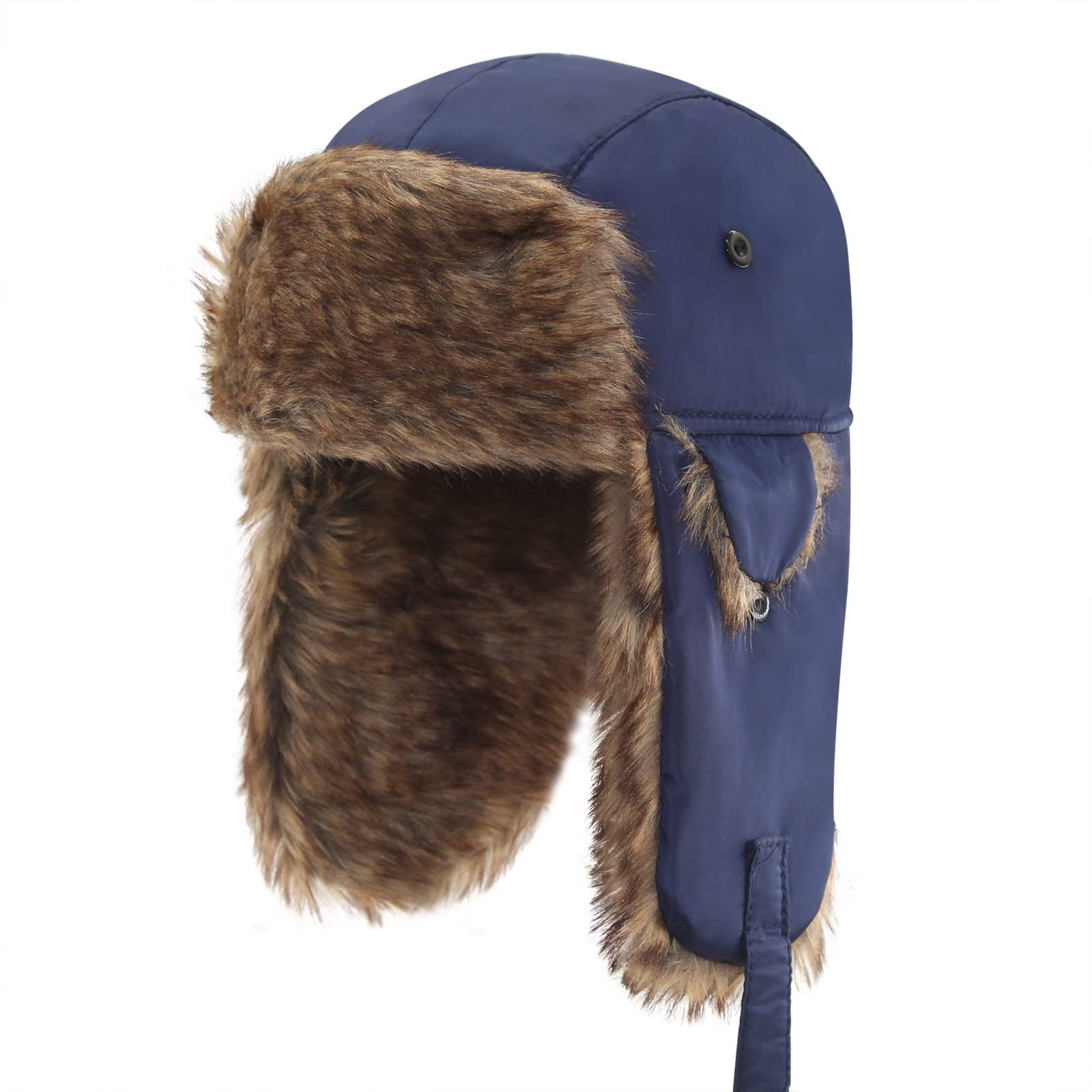 Baby Toddler Trapper Hat Kids Dinosaur Adjustable Ushanka Waterproof Winter Aviator Hat for Boys 1T-8T