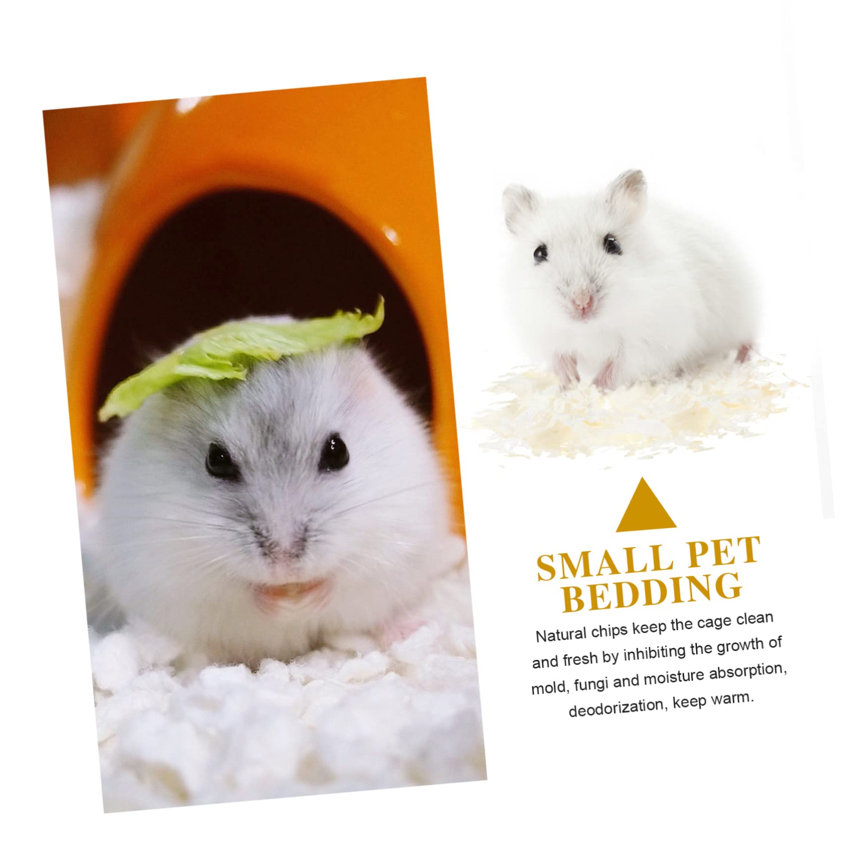 POPETPOP Hamsterstreu mit Geringer Staubentwicklung, 1 Pack, Papier, Weiß