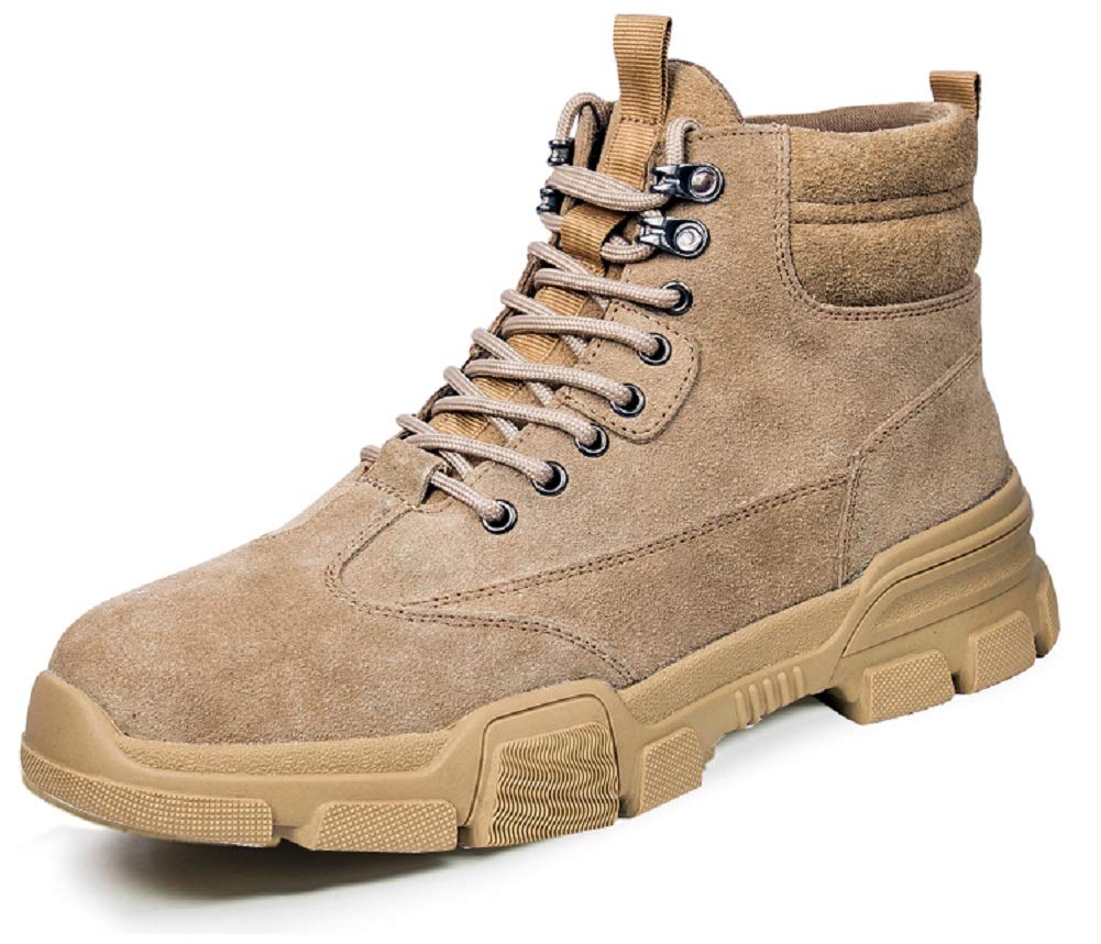 GenericSafeByAlex Steel Toe Work Boots for Men Leather Safety Shoes Light Weight for Industrial and Construction