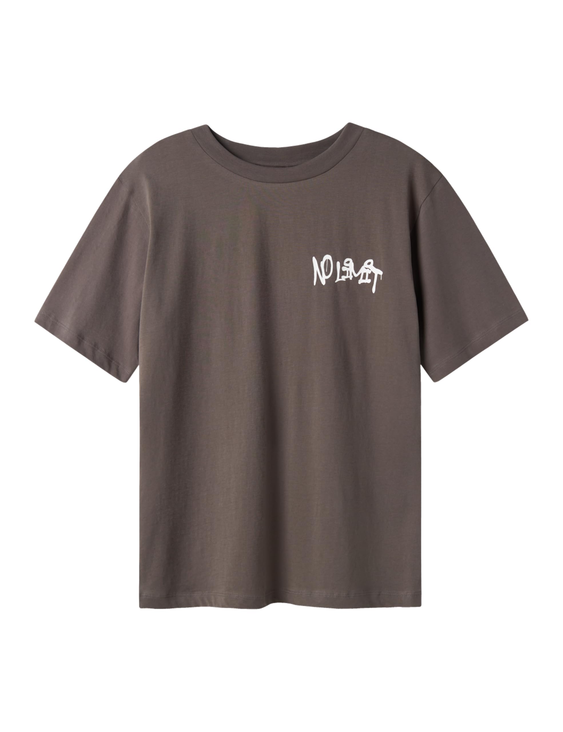 Lmtd Nlmlucky Ss L Top, granitgrau, 134-140