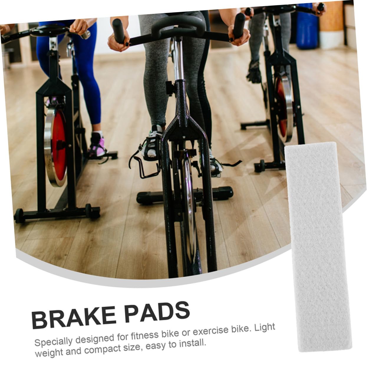 Abaodam 6 Pièces Plaquettes de Frein pour Vélo Exercice Blocs de Frein pour Vélo de Fitness Tapis de Feutre
