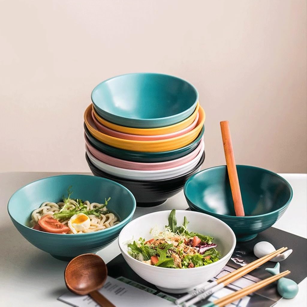 Miski do zupy Ramen miska na makaron ceramiczna kreatywna duża miska na zupę domowa salaterka miska ceramiczna duża miska miska na kolację (4)