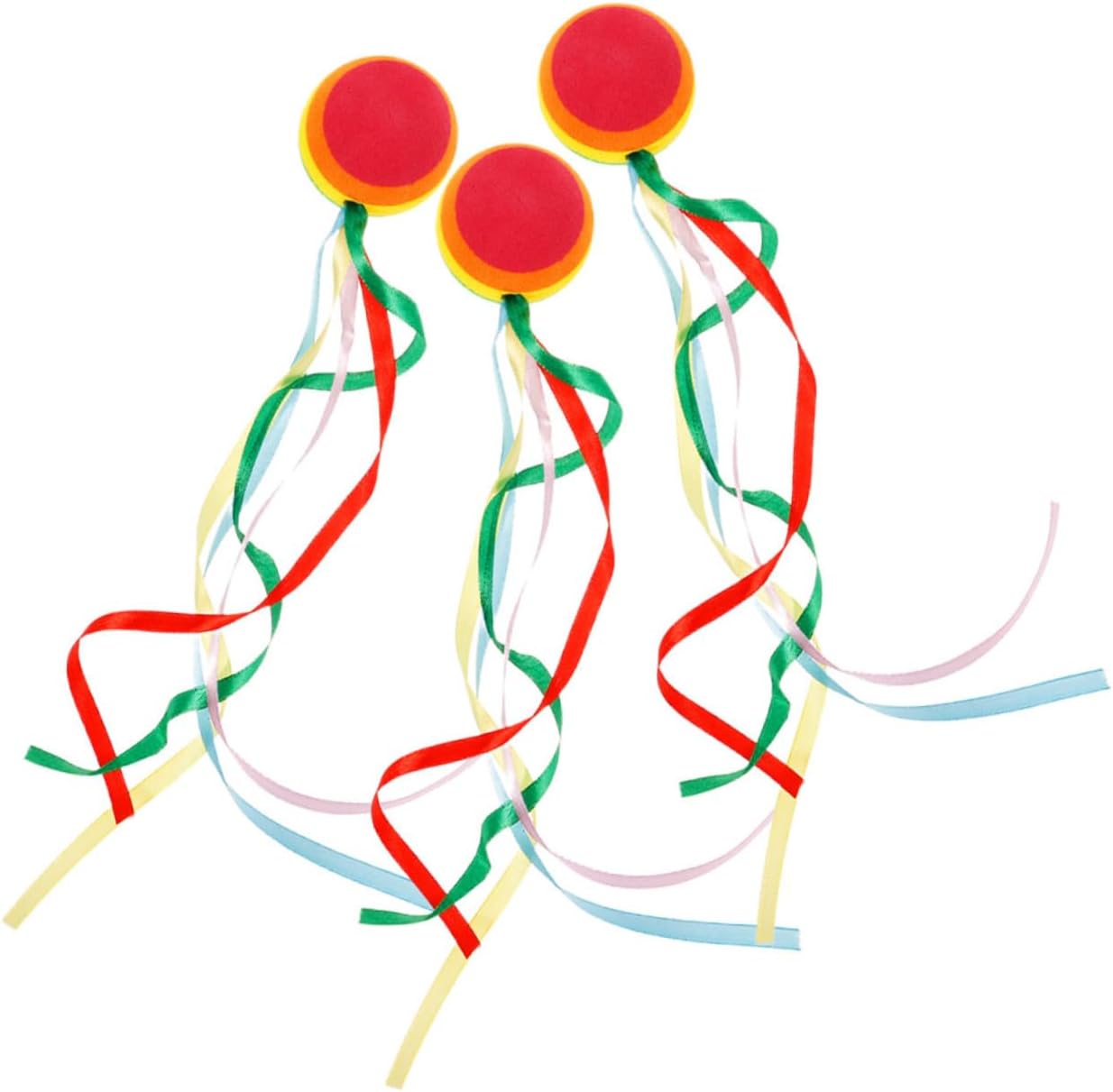 3pcs Car Antenna Toppers with Colorful Ribbon Decorations Splashproof Vehicle Antenna Balls Easy to Install Auto Ornament for Cars and Trucks Unique Exterior Accessories