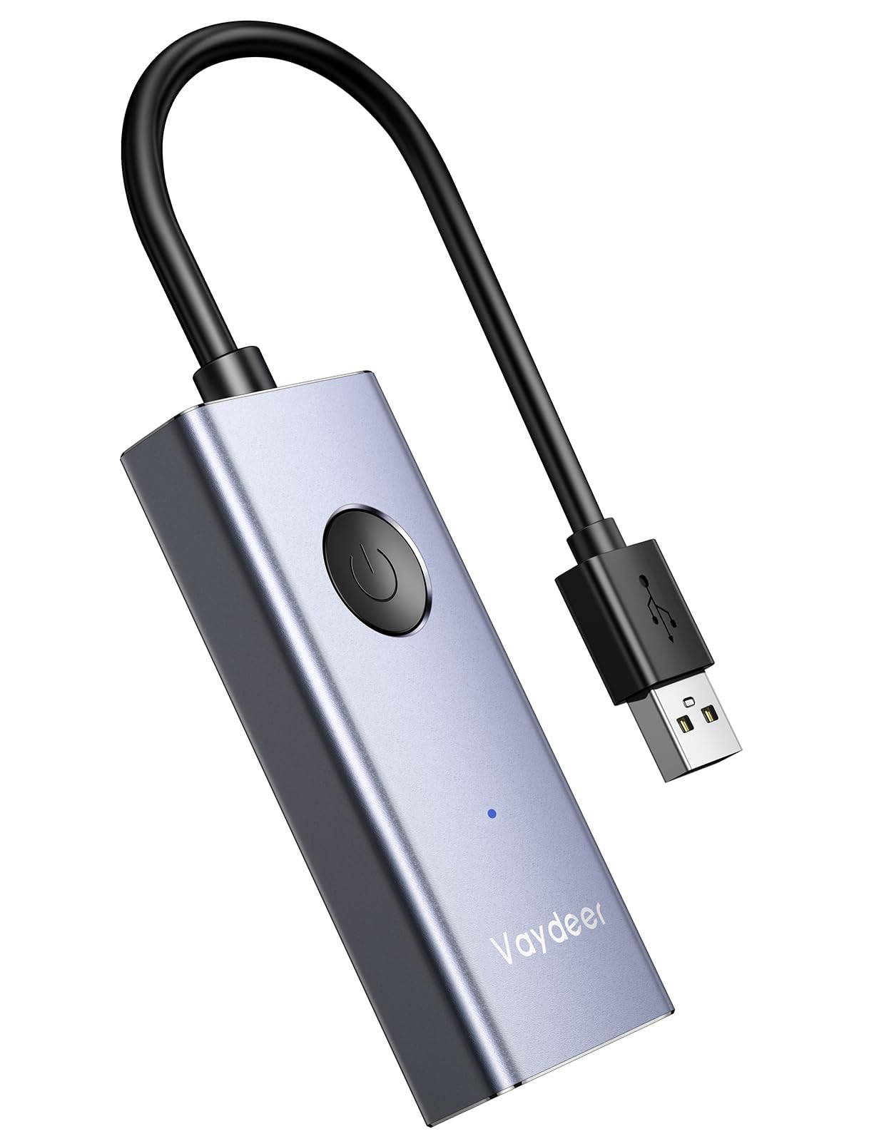 VAYDEER Metal USB Mouse Jiggler, S4 Mouse Mover with ON/Off Switch,Simulate Movement to Prevent The Computer from Entering Sleep Mode,Plug-and-Play,Driver-Free