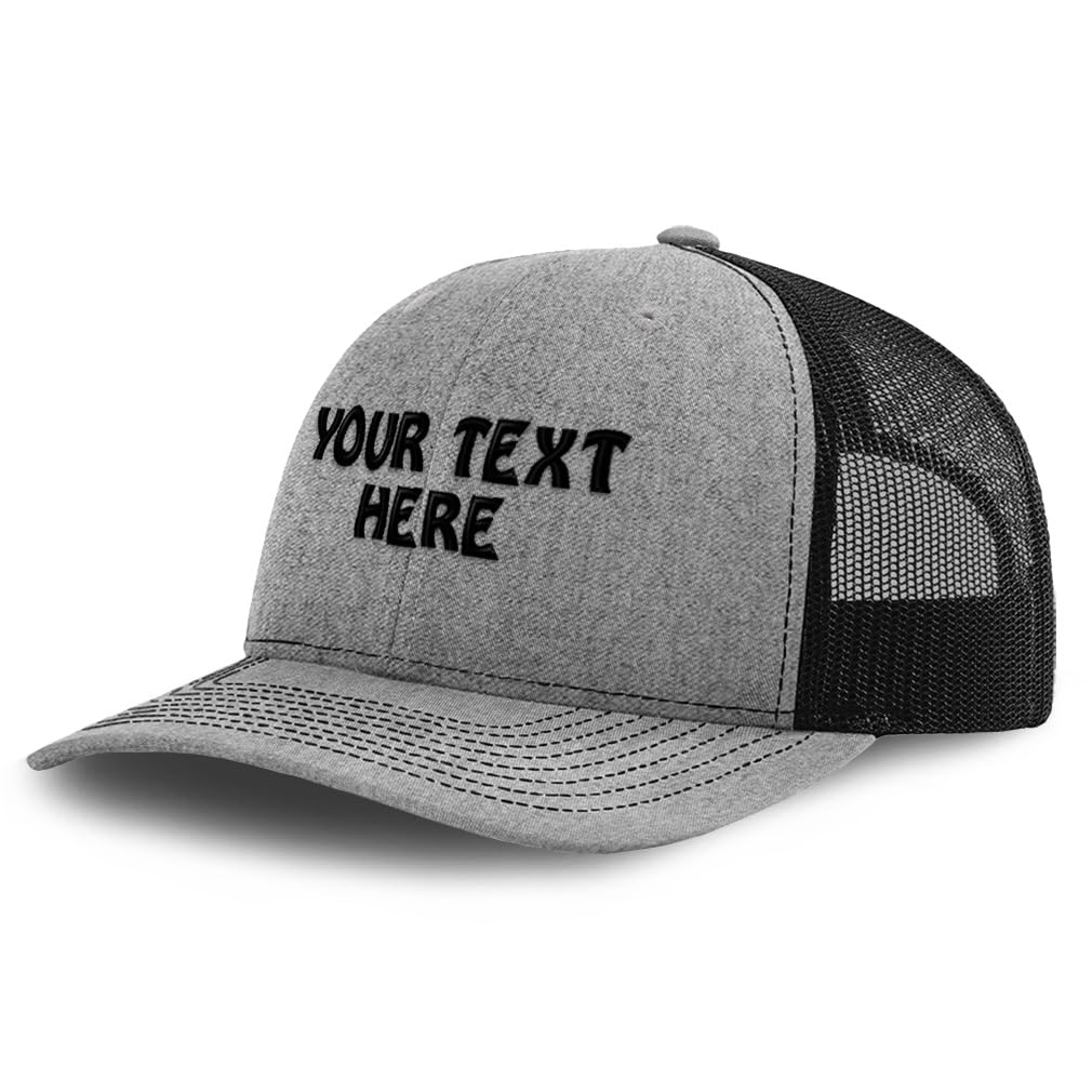 Speedy ProsRichardson Mesh Trucker Hat Custom Hat Personalized Text Polyester Baseball Cap