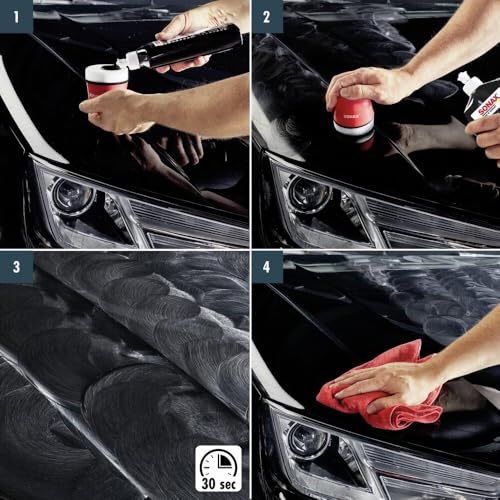 SONAX Polish+Wax Color schwarz (500 ml) Politur mit schwarzen Farbpigmenten und Wachsanteilen |...