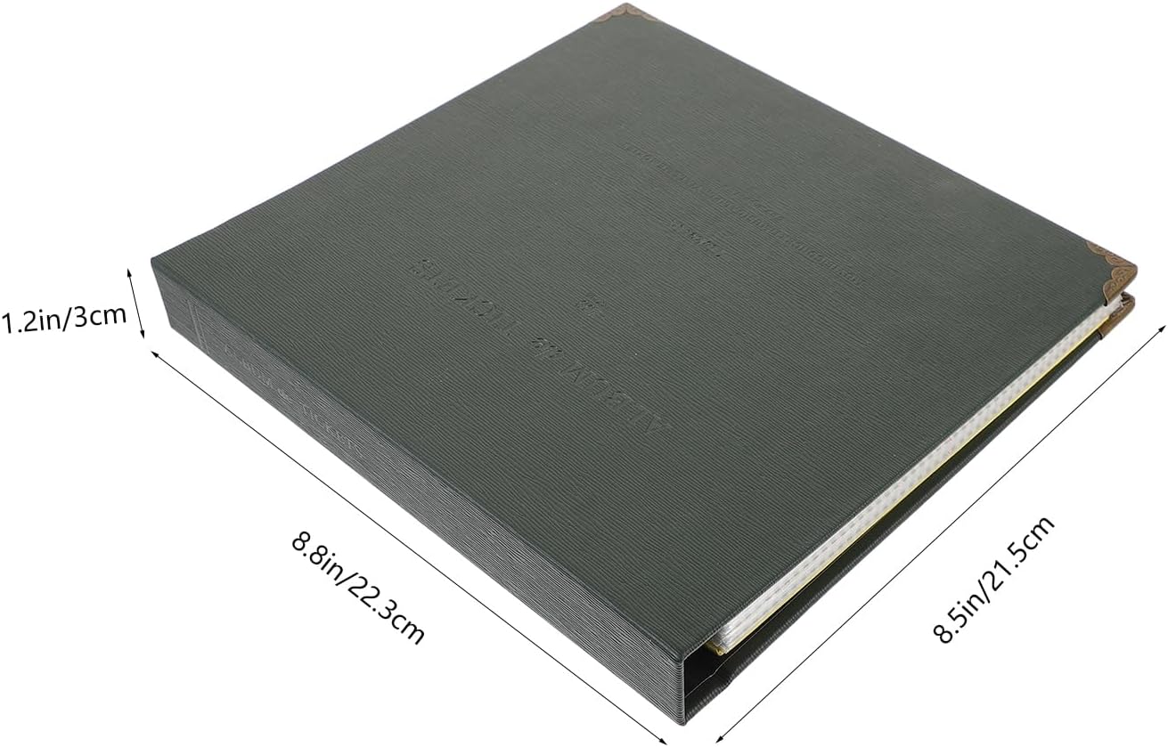 NUOBESTY Ticket Album 100 Movie Ticket Holder and Receipt Organizer Storage Book 8.77X8.46X1.18In Durable Collection for Concerts Photos Bills