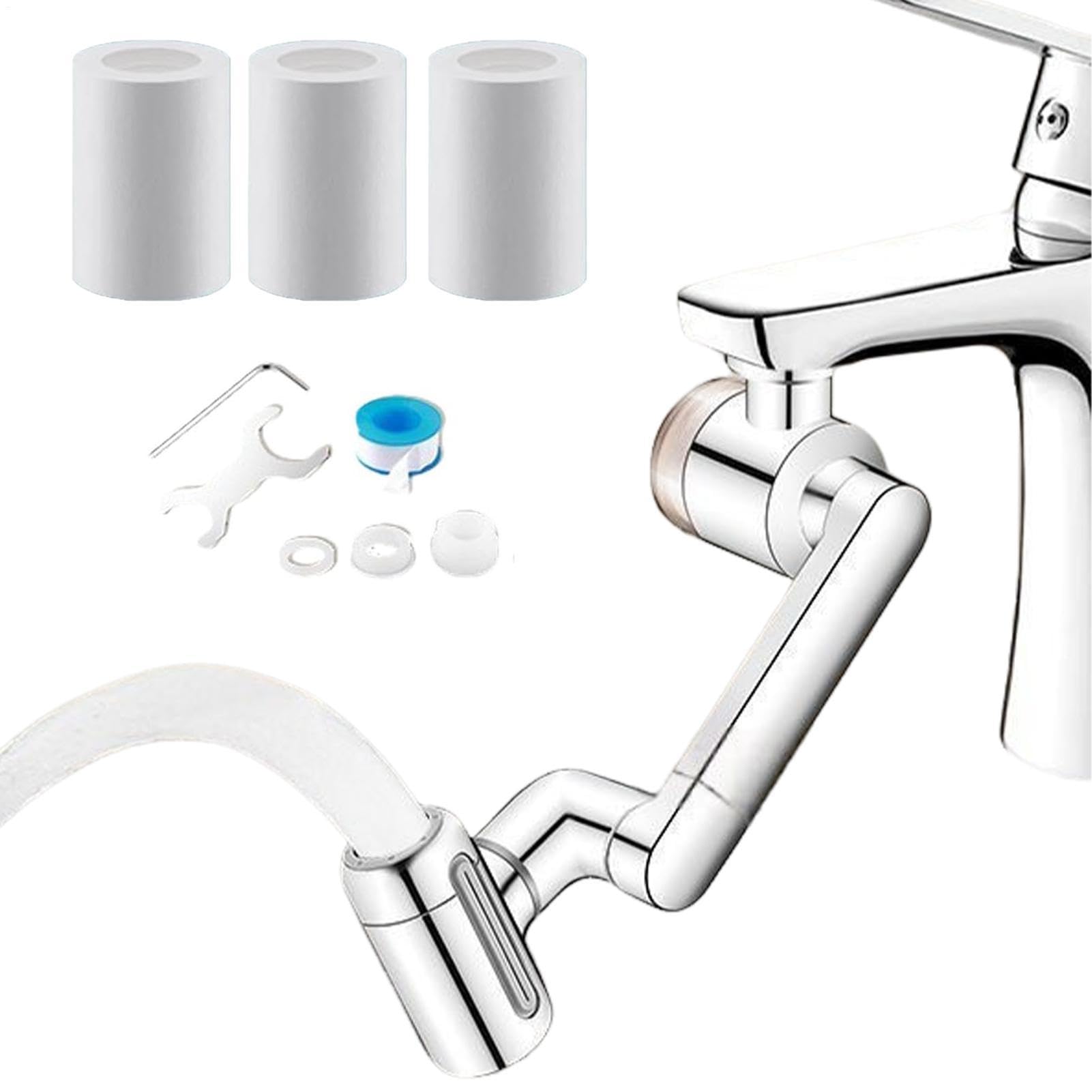 Extensión de grifo para ahorro de agua y limpieza diaria sin salpicaduras