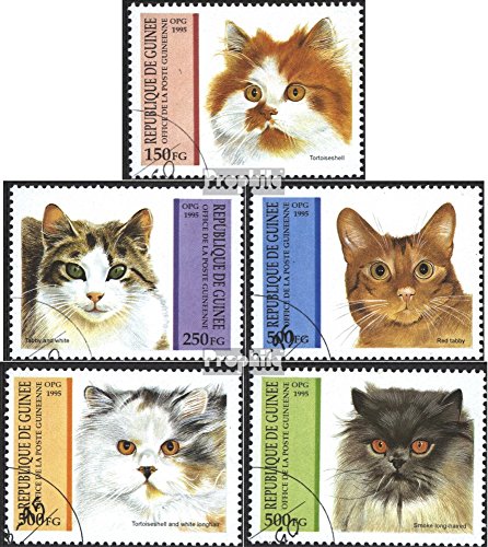 Prophila Collection Guinea 1515-1519 (Completa Edizione) 1995 Gatti (Francobolli per i Collezionisti) Gatti