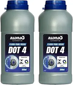 Kit 2 Fluído Óleo De Freio Dot 4 500ml