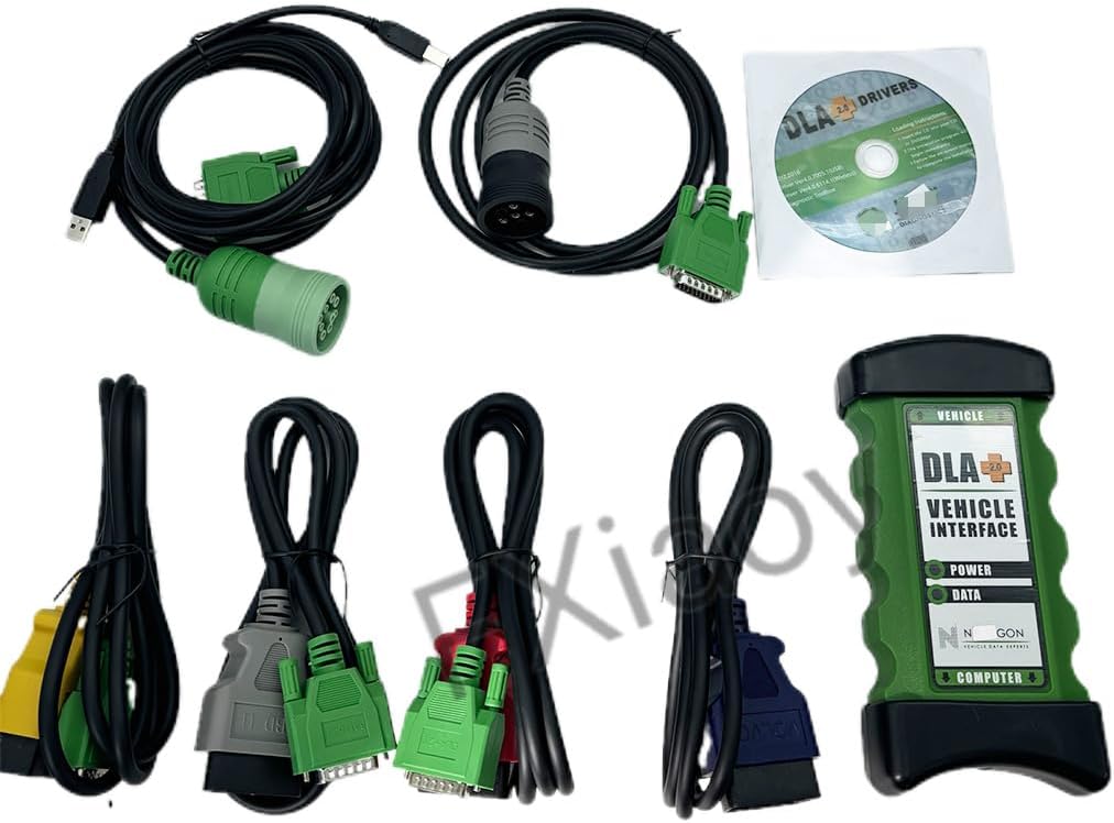 dla+2.0 Vehicle Interface Diesel New 2024 Software Heavy Duty Truck Scanner Fleet Diagnostic Tool (Tools and Laptop)