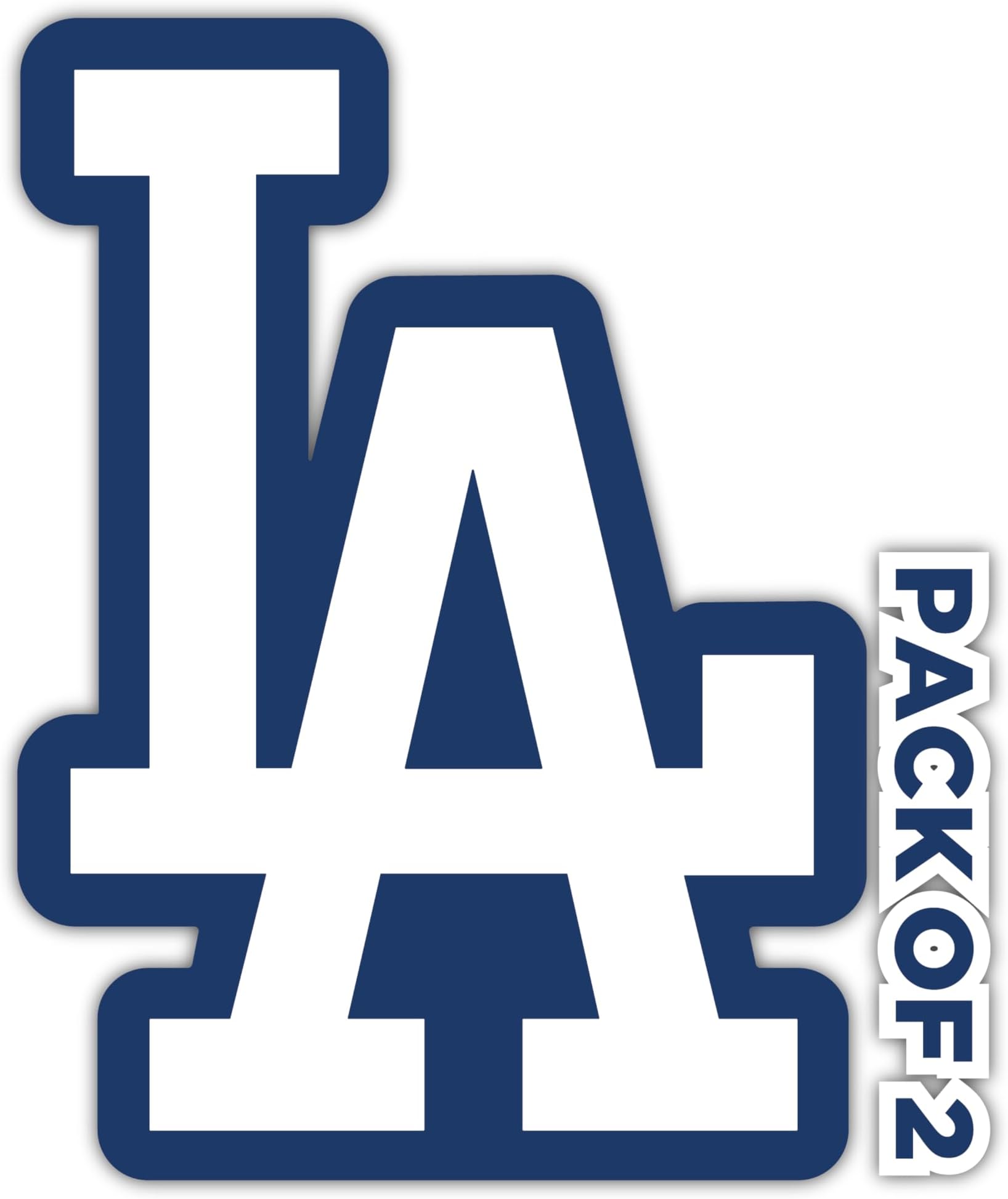 IMPERIAL VIBES – Los Angeles Sticker – Vinyl Decal for Car, Truck, and Van – Indoor and Outdoor IPad Decals - Removable Laptop Sticker – Waterproof Decal for Window and Waterbottle– Pack of 2 Imp 55