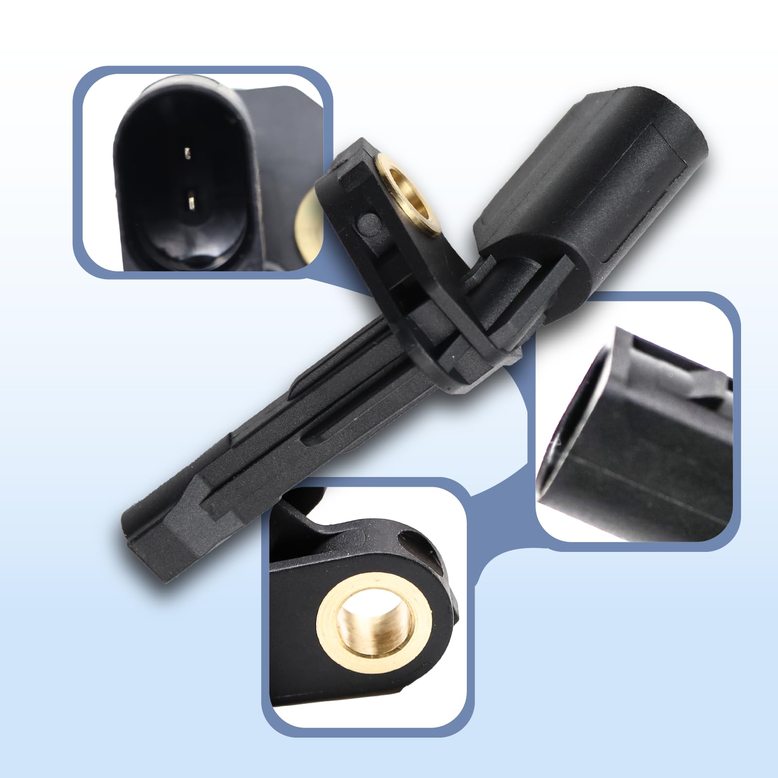 4 Pièces Capteur ABS de Vitesse Roue Capteur Arrière droit pour Audi A3 TT VW Beetle Golf Passat Tiguan Caddy EOS Jeta 1K0927807 1K0927808