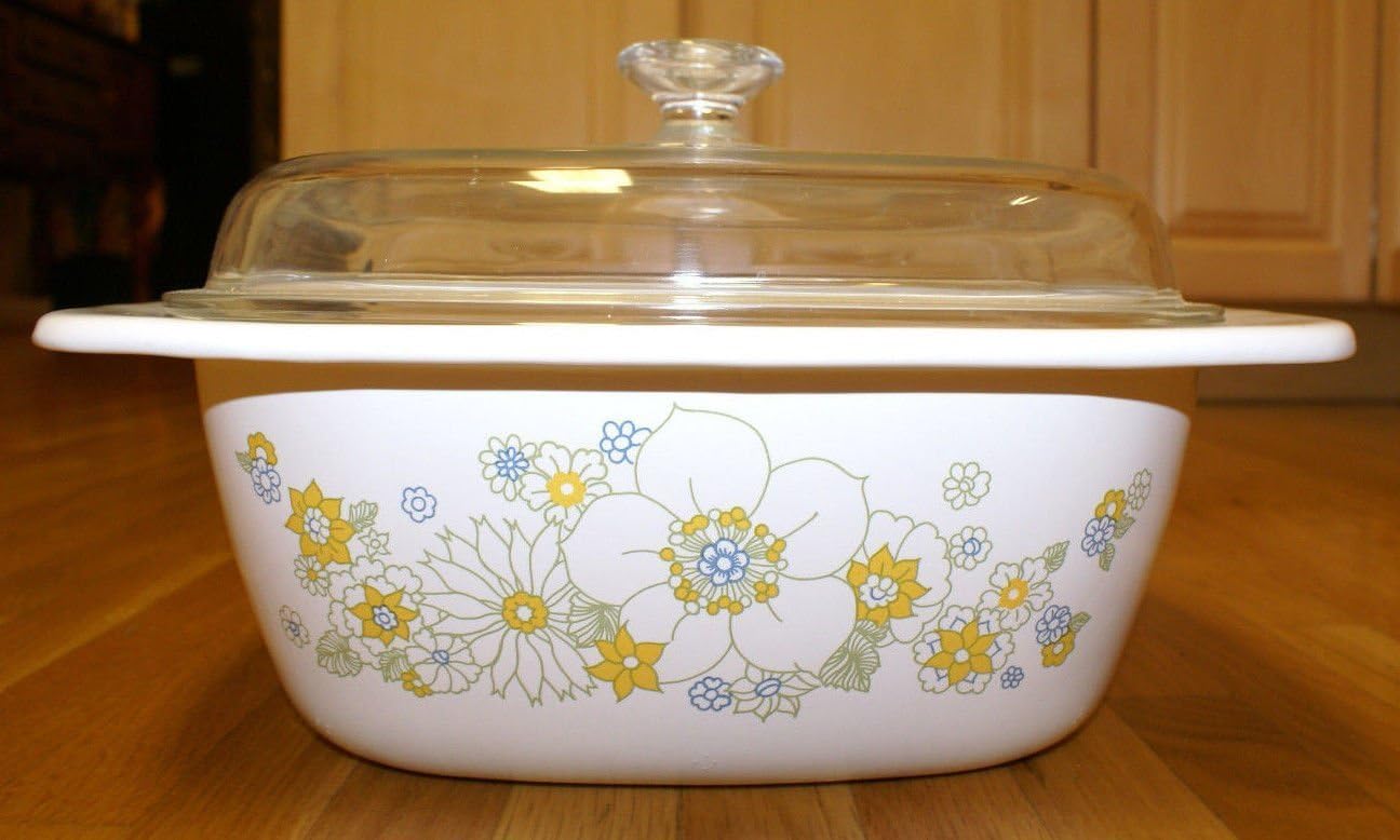 Corning Ware Floral Bouquet Dutch Oven Casserole Baking