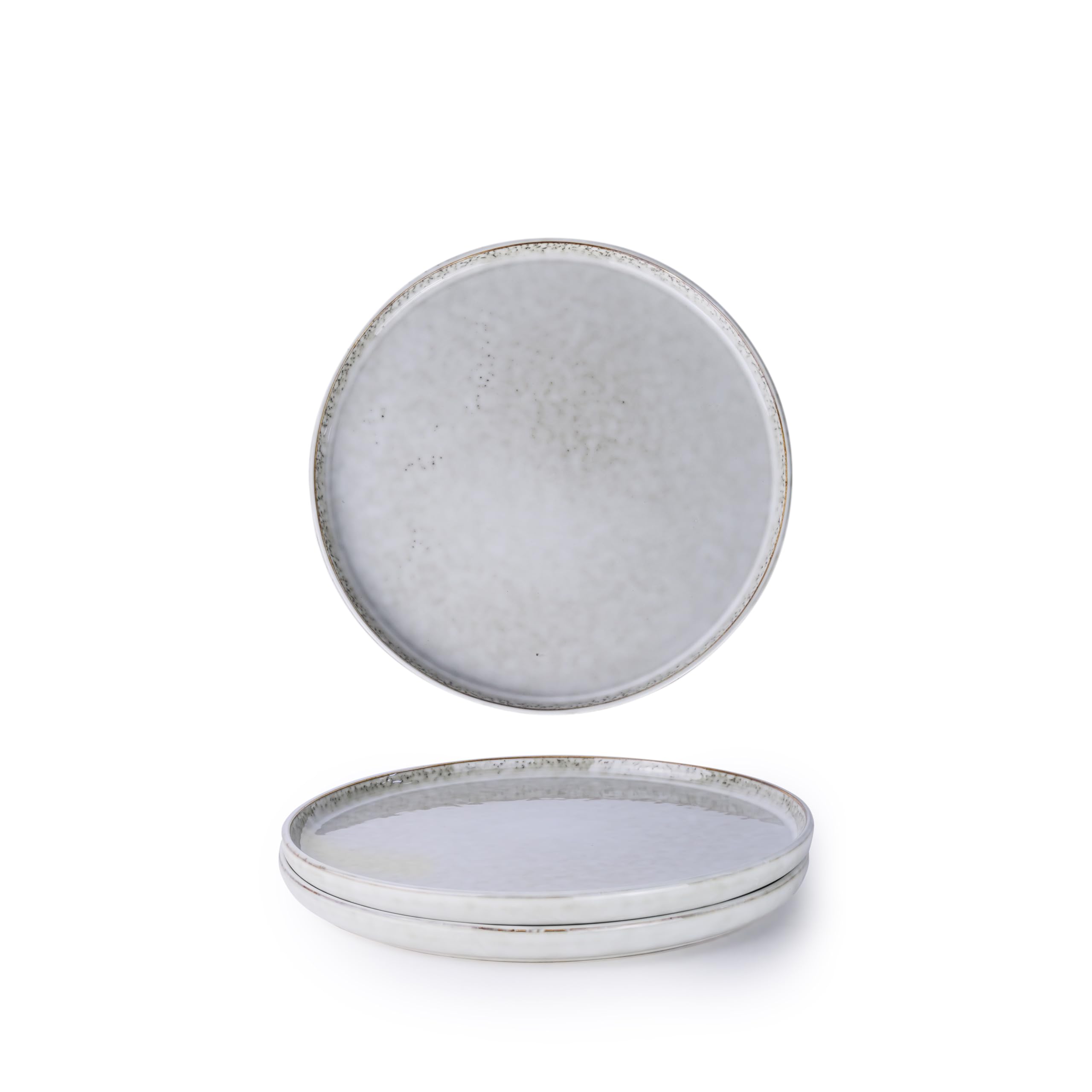 Cuisine Art Ritz Dinner Plate - Set of 2 | 27cm Ceramic Plates | Stylish & Durable Stoneware Dinnerware | Microwave & Dishwasher Safe | Elegant Plates for Everyday Use or Special Occasions