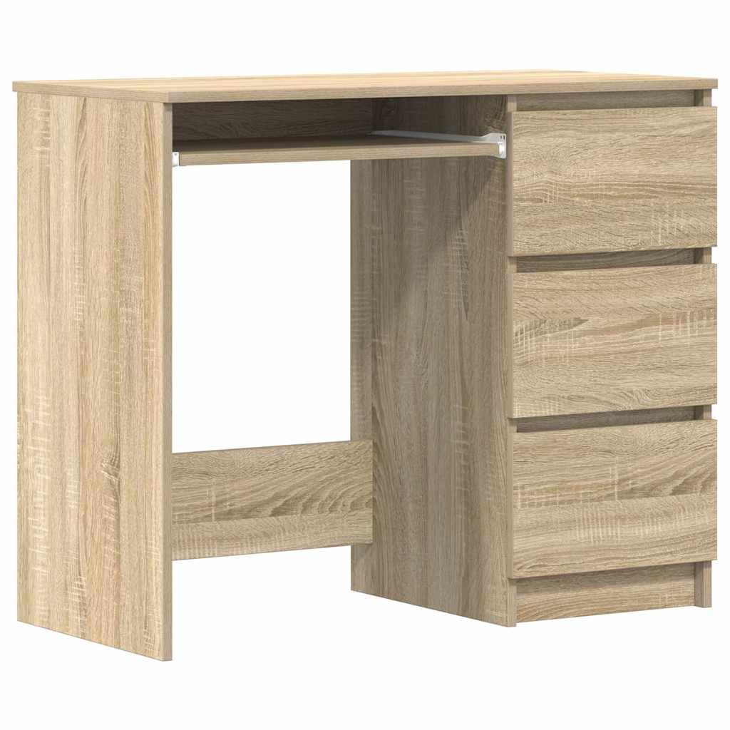 Biurko dąb Sonoma 90 x 45 x 76 cm materiał drewnopochodny