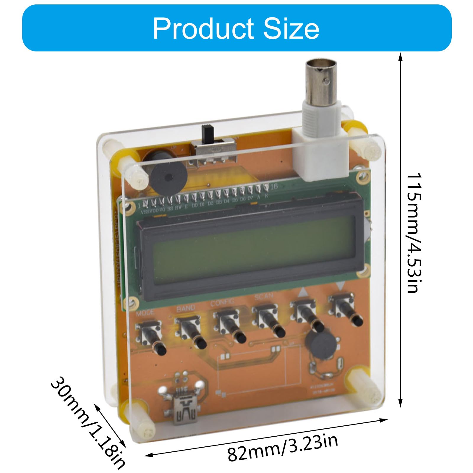 DC12V MR100 Antenna Onda Corta Analizzatore Tester Accessori Per Personals Computer appassionati
