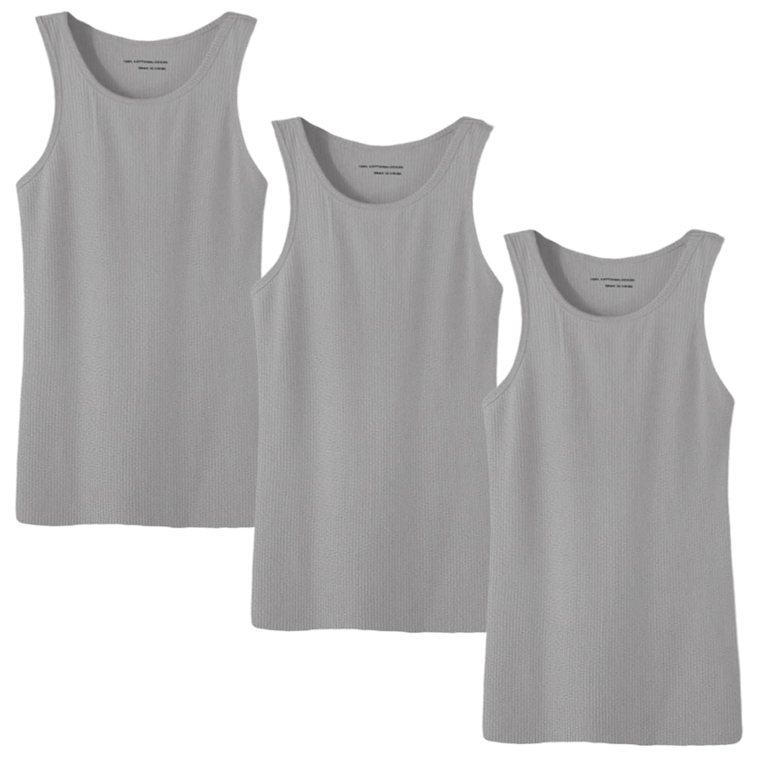 Glory MaxMen's 100% Cotton Tank Top Ribbed Plain Basic Slim Fit Muscle A-Shirt Undershirts