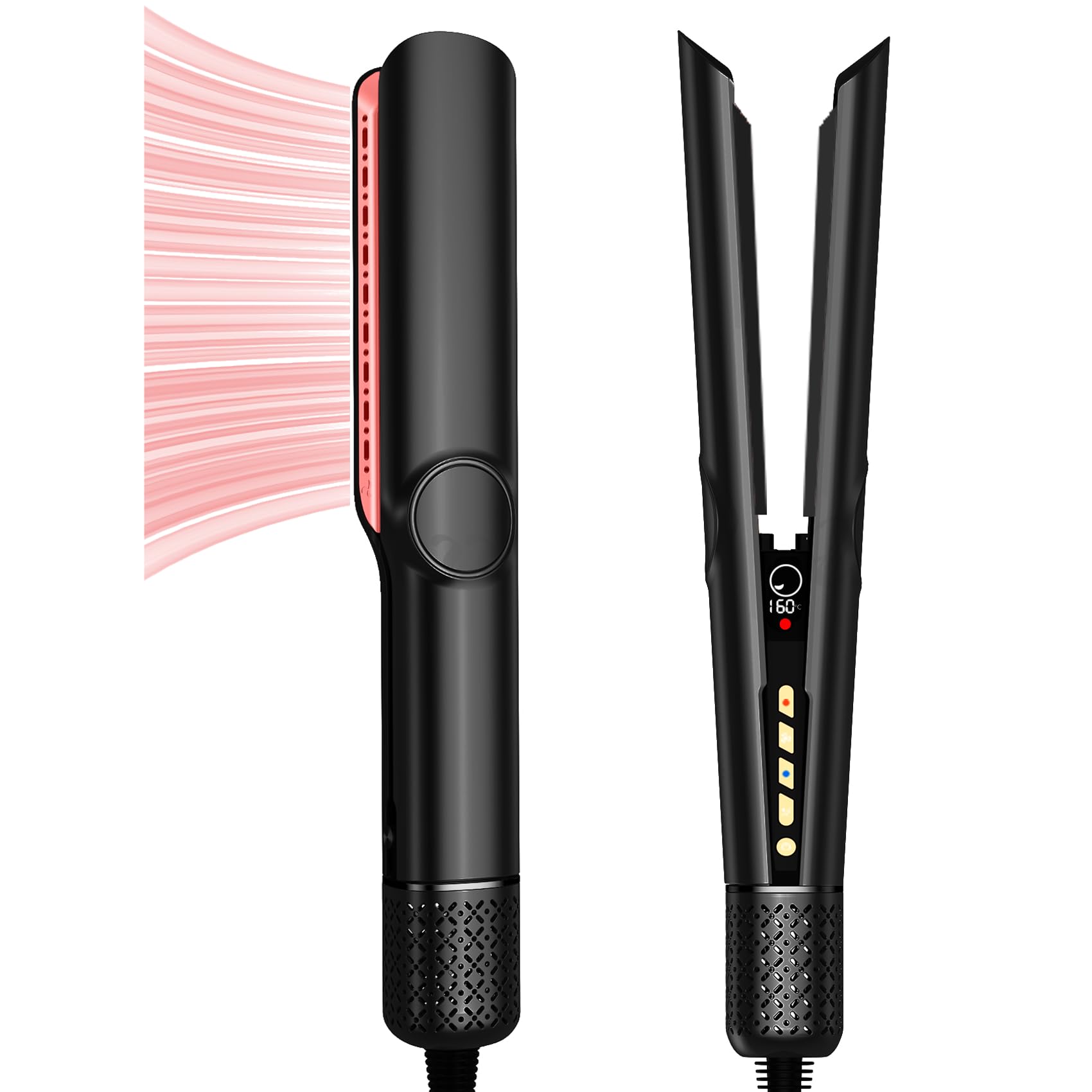 Plancha de pelo de iones de aire, mojado y seco, plancha de aire para peinado, UMIGA Profesional Airstyler Secador de pelo, 80 ℃-160 ℃ para todo tipo de cabello