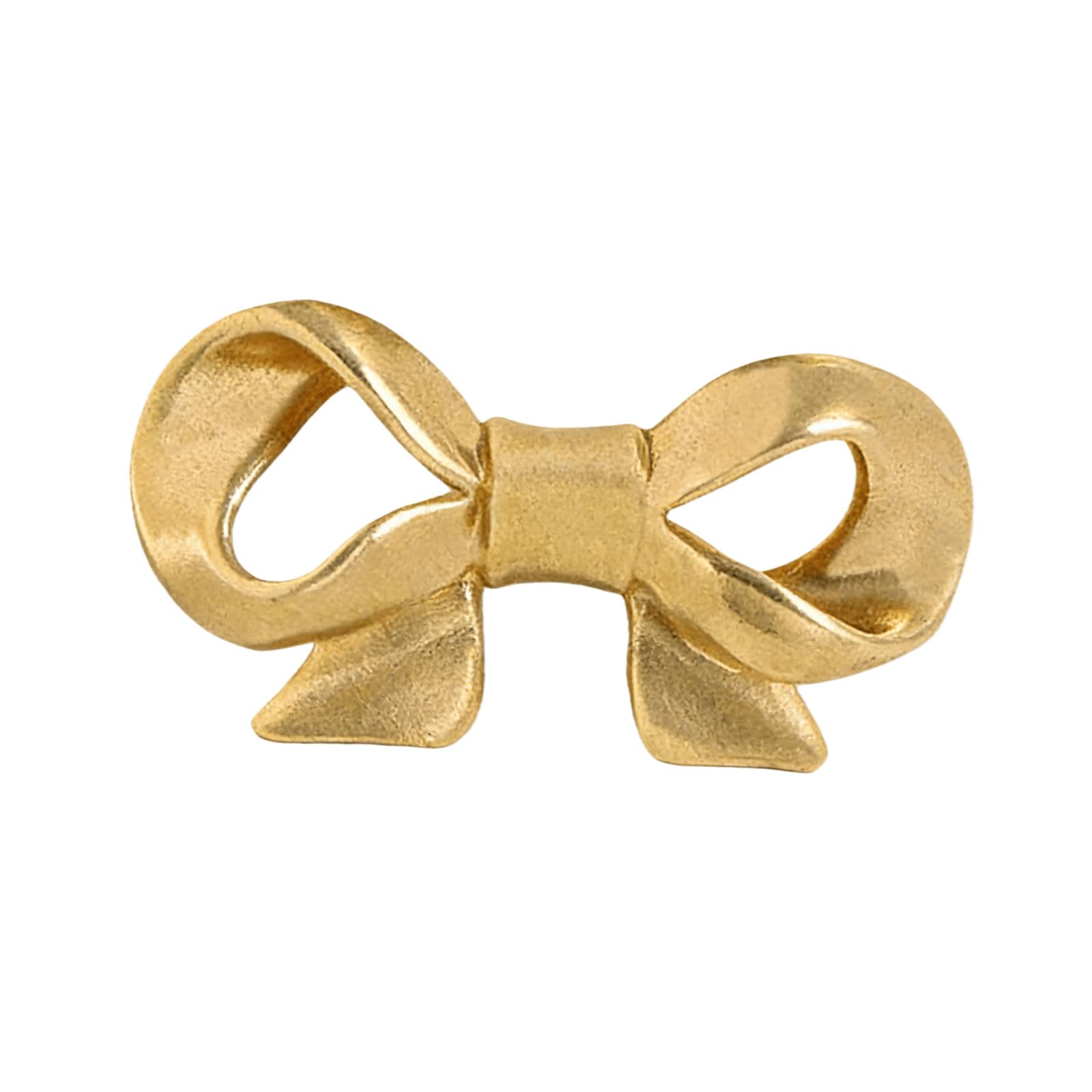 Osniyaw Gold Brass Cabinet Knob, Wardrobe Handles, Unique Bow Shape Drawer Furniture, Decorative Hardware Furniture Handles And Modern Dresser