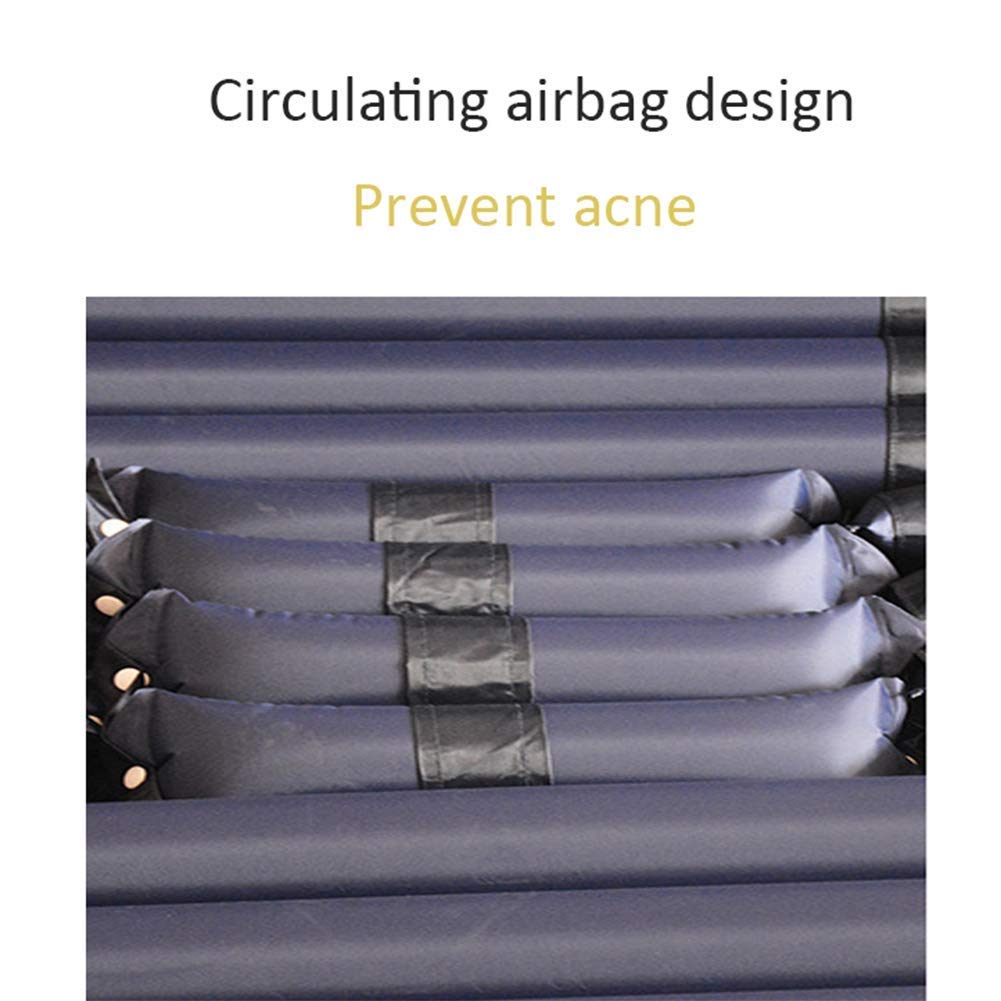 Colchón de Aire antiescaras, colchón antiescaras con Ondas de Tira, Alivio del Dolor a Prueba de Agua, diseño de Orificio para cinturón Desmontable, cojín para Dolor de Cama para Ancianos