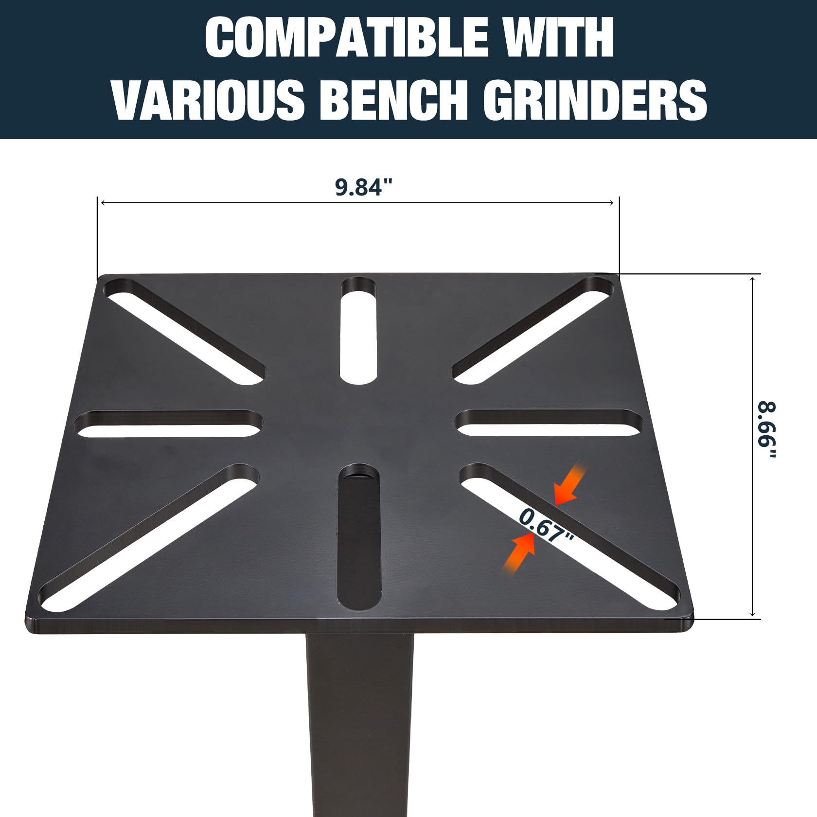Bench Grinder Stand - Heavy Duty & Stable -4
