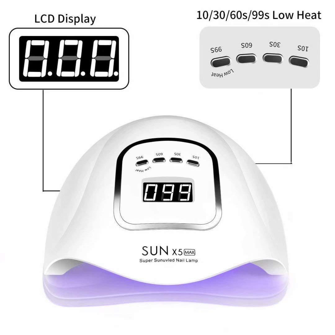 Amazon.co.jp: 150W UV LEDネイルランプ、マニキュア用ジェルネイル